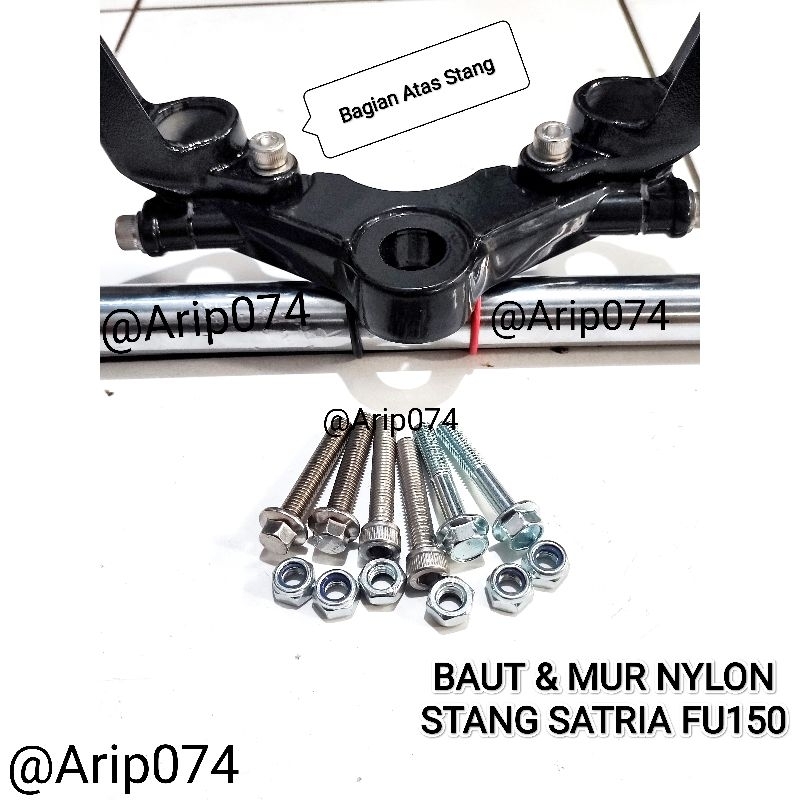 [PROMO] BAUT MUR NYLON STANG SATRIA FU 150 BAUT SEGITIGA ATAS STANG SATRIA FU BAUT STAINLESS ORIGINA