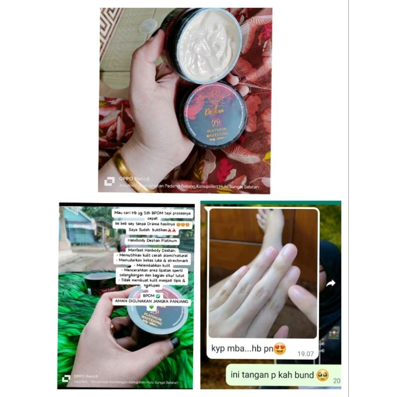Deshan Platinum Whitening Dosting Body Lotion 100% original
