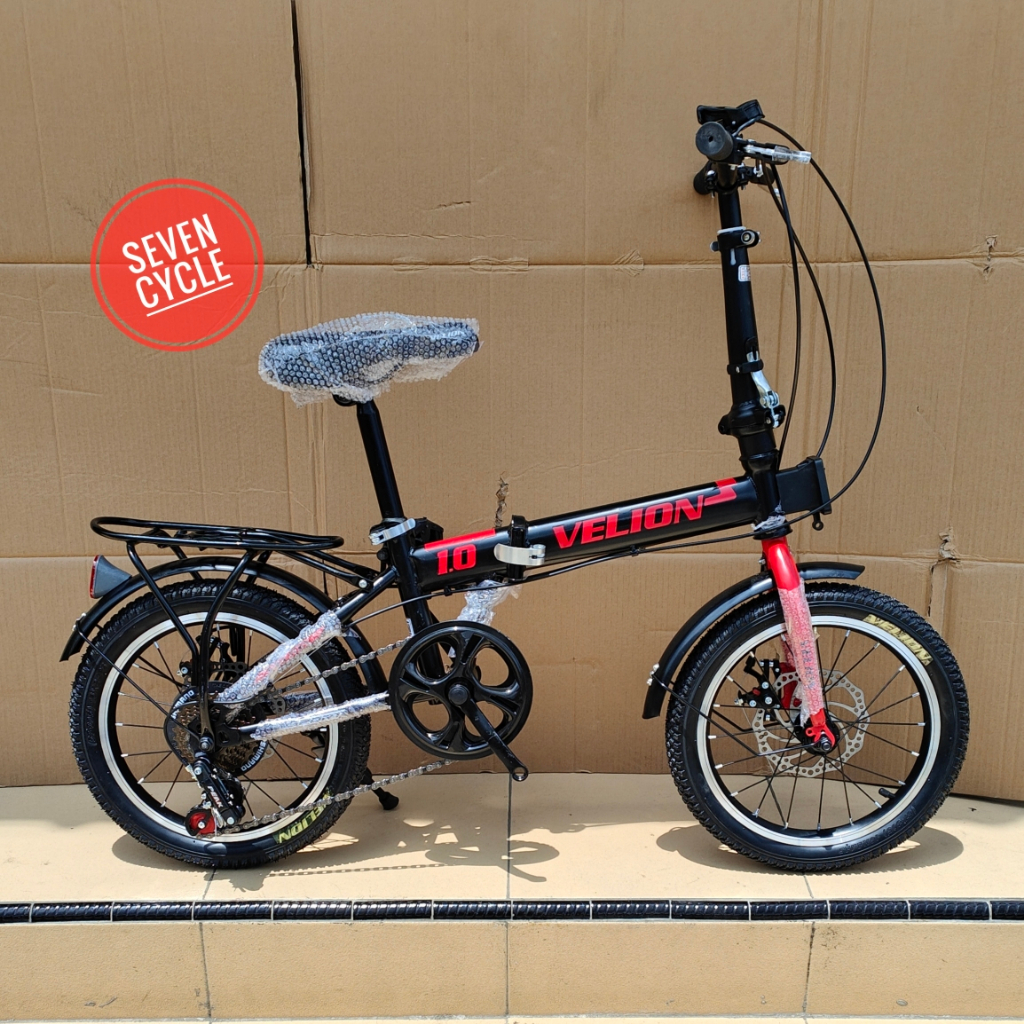 Sepeda lipat anak VELION DB72 & atlantis 7speed cakram 16inch