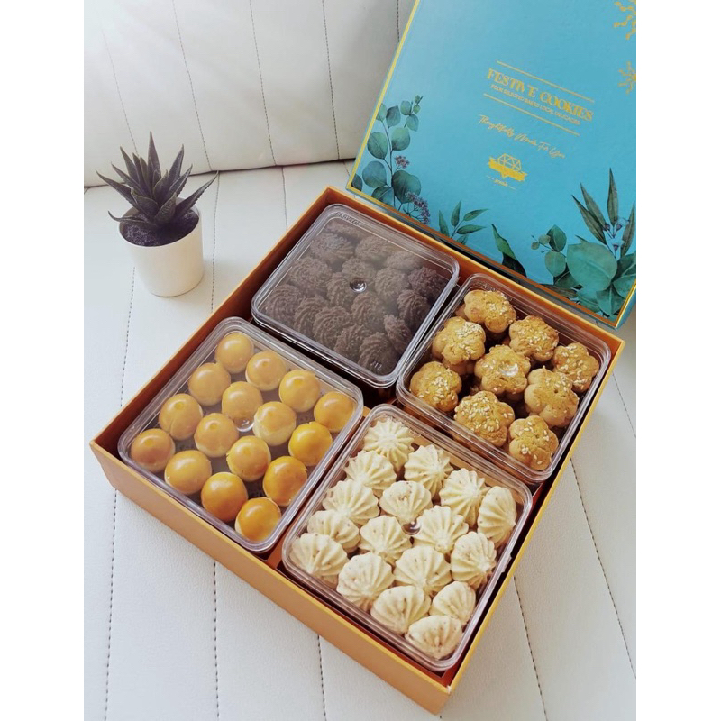 

READY LANGSUNG KIRIM - Premium Hampers / Festive Cookies / Parcel Kue / Hampers Lebaran Kue Kering - Diamond Cookies