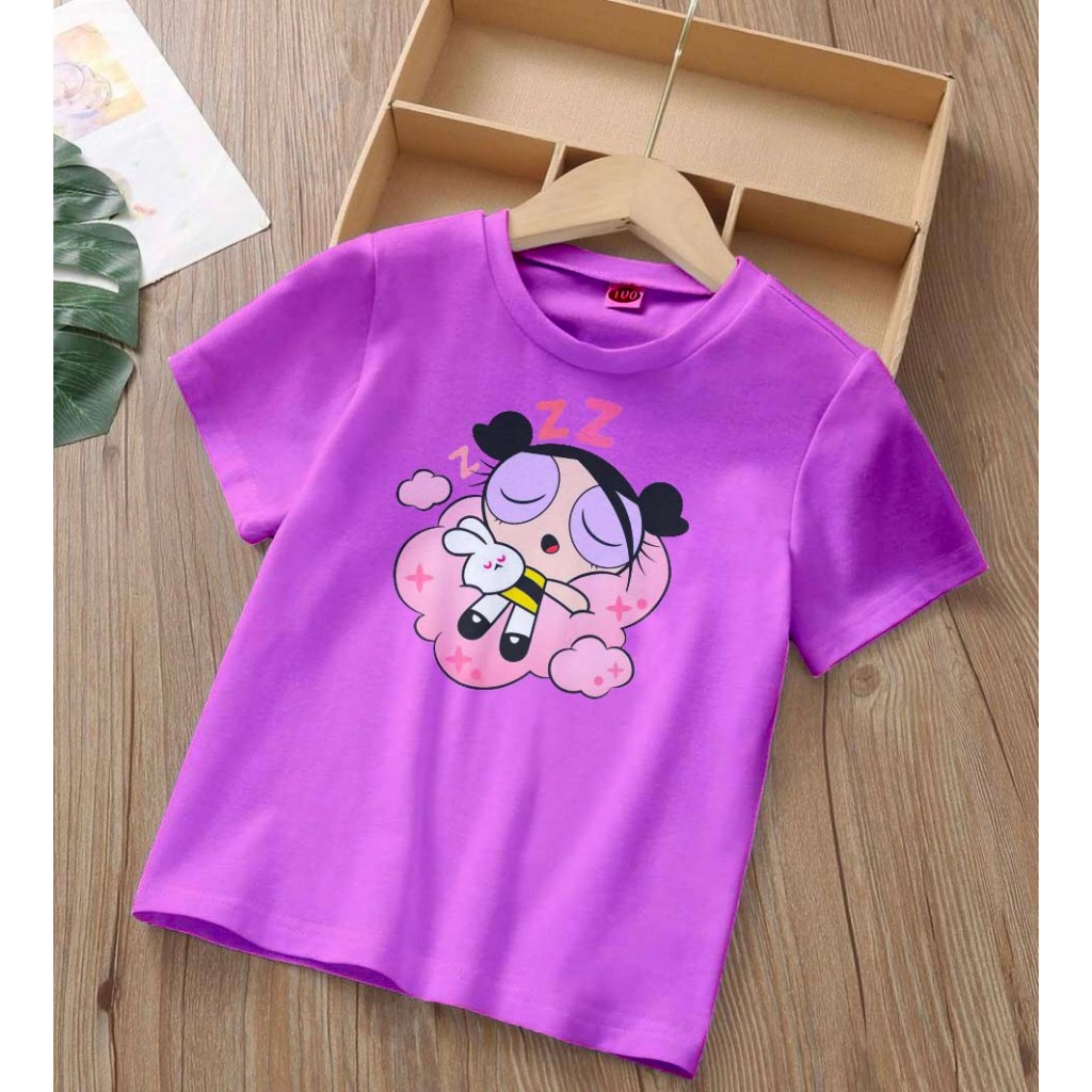 Baju/kaos Anak POWERPUFF X NEW JEANS bahan premium
