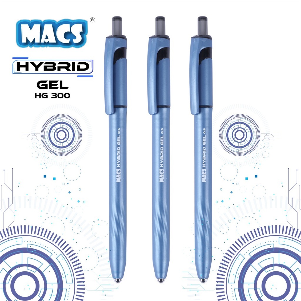 

qwe Pulpen Macs Hybrid HG-300 Cetek (1pack Isi 12)