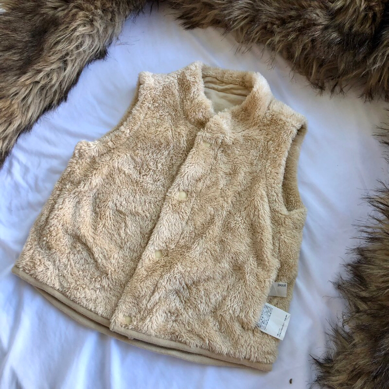 Cardigan Fleece Windproof Kids ( Uniqlo ) Size 90