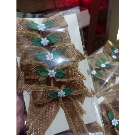 

Pita hampers pita kado jadi kain goni pita rustik 1 lusin