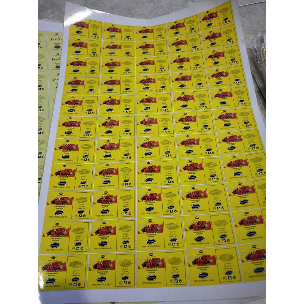 

Stiker Label vinyl A3+