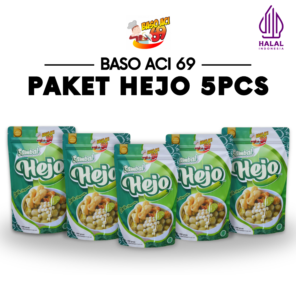 

Baso Aci 69 - Paket Baso Aci Sambel Hejo 5pcs Kuah Pedas Gurih Nyoy