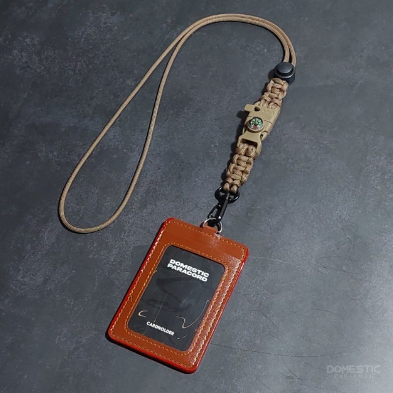 

Lanyard id card holder tali paracord tactical military id card 2 sisi slot