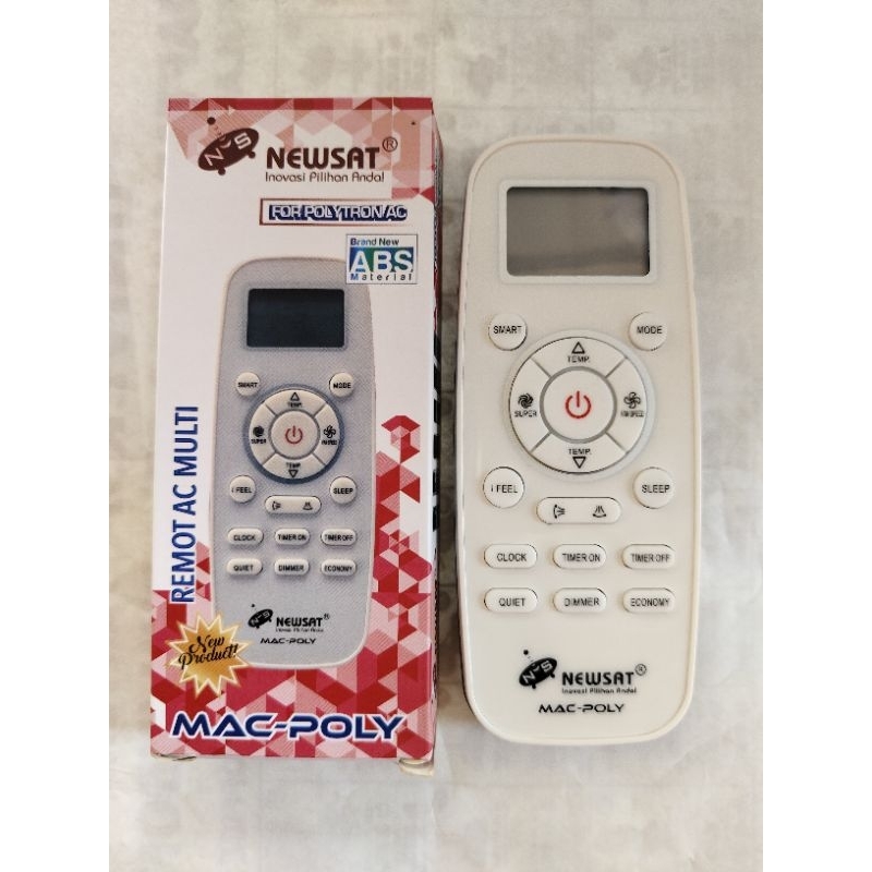 REMOTE AC POLYTRON ORI NEWSAT MAC-POLY MULTI REMOT AIR CONDITIONER
