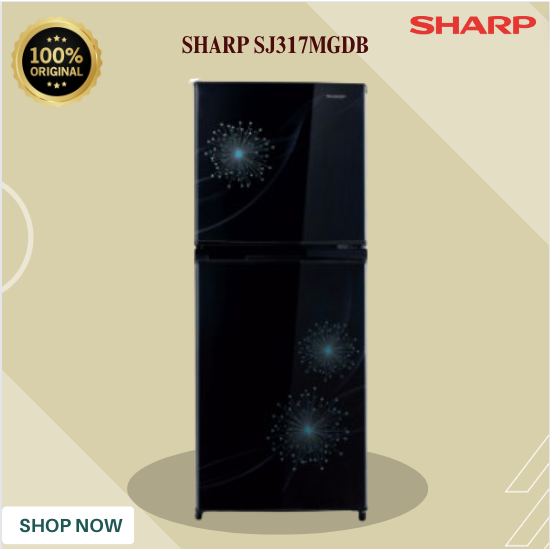 Kulkas SHARP 2 PINTU SJ317MGDB 205L/SJ-317MGDB/SJ 317MDGB/SHARP KULKAS 2PINTU MURAH ORIGINAL GARANSI