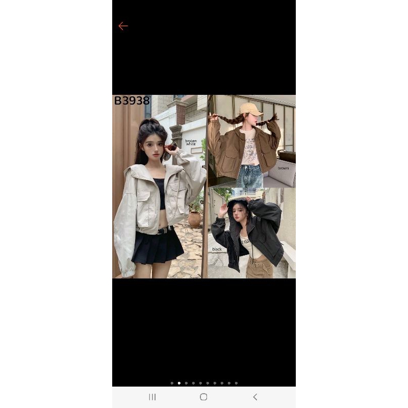 Jill Oversized Hoodie Parachute Jacket