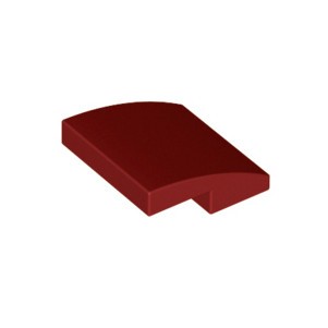 Lego Dark Red Part 15068 Slope, Curved 2 x 2