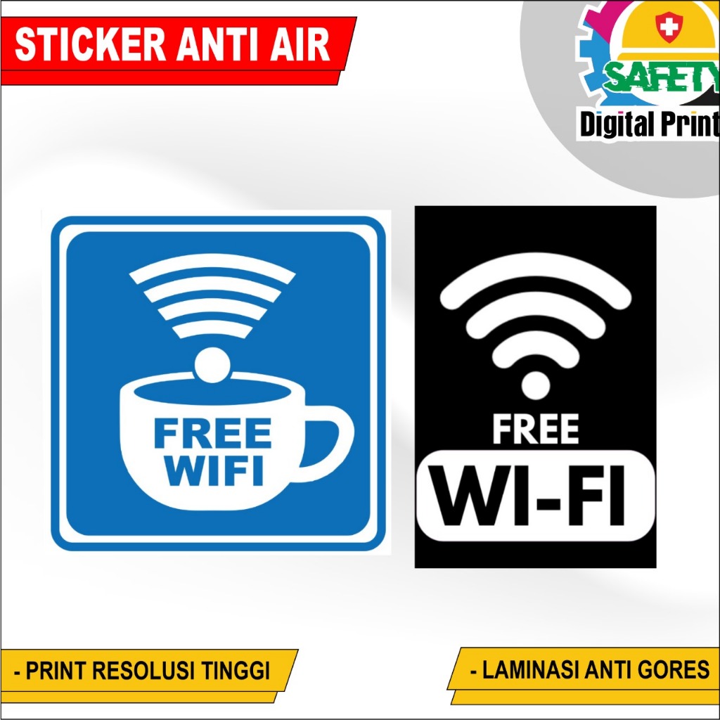 

STIKER FREE WIFI BAHAN VYNIL