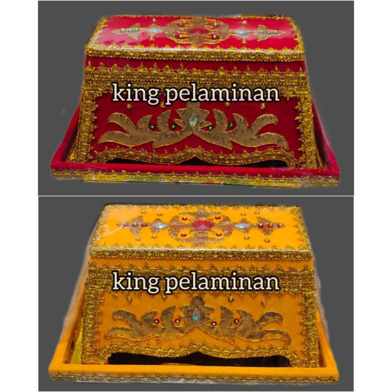 tepak melayu lapisan bludru/tepak sirih.