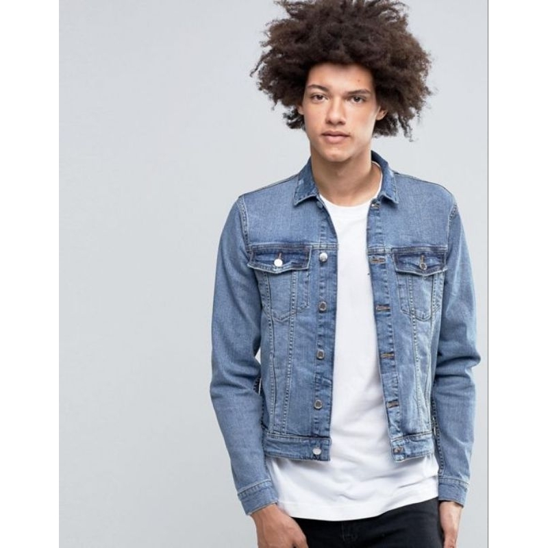 Cheap Monday Staple Denim Jacket Blue Block