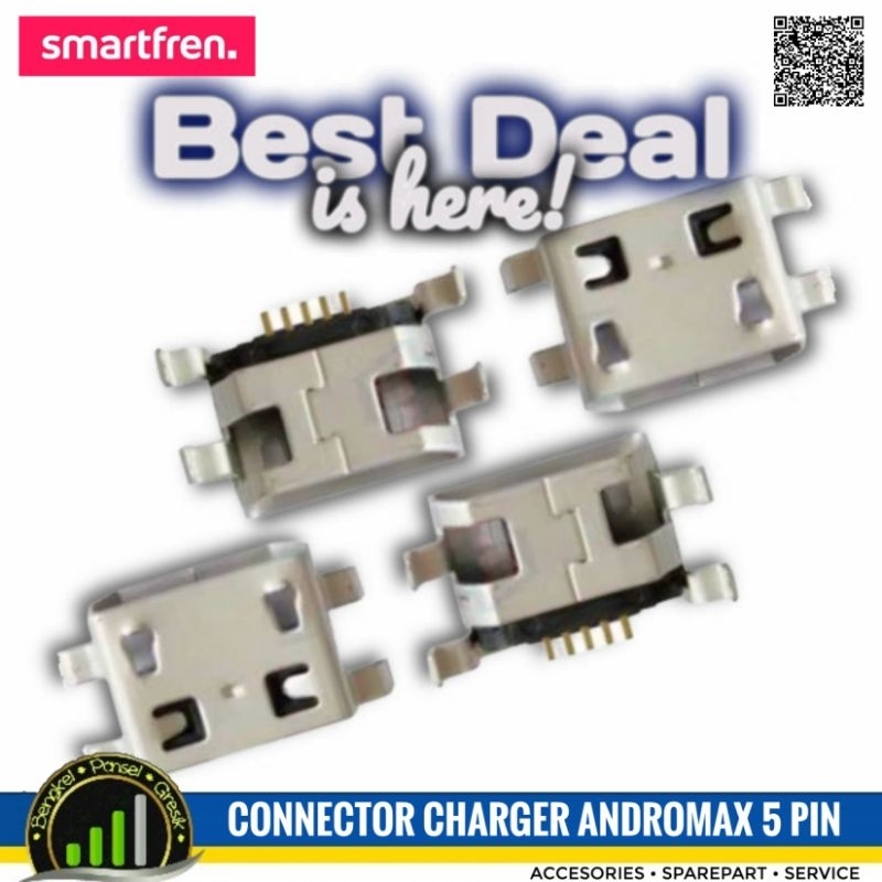 Connector Konektor Charger Andromax 5 Pin