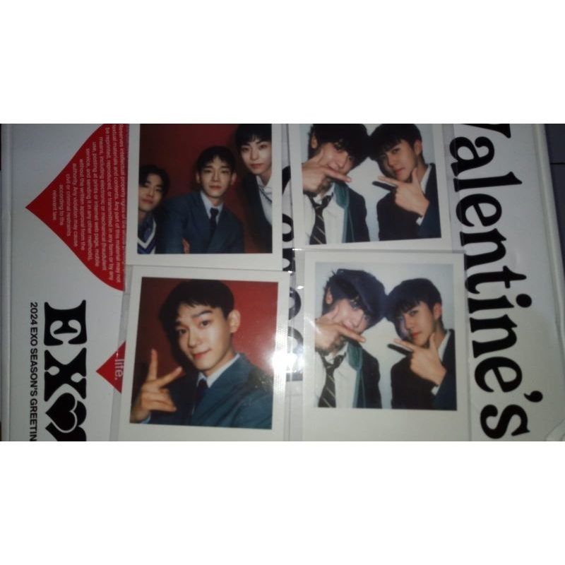 polaroid sehun chanyeol chen suho xiumin sg 2024