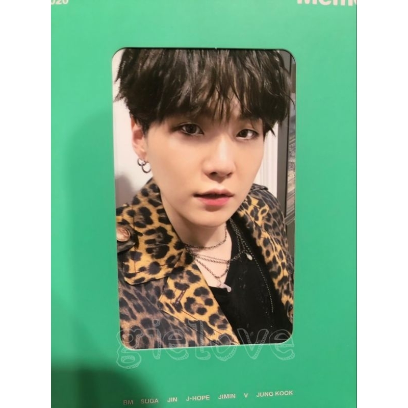 Suga Memories Of 2020 Bluray Photocard