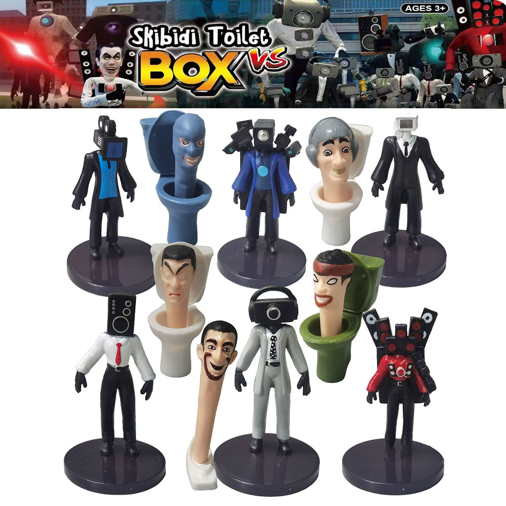MEN SALE 68912pcs Mainan Skibidi Toilet Siren Head Figure Pajangan Speakerman TV Man Monitor Man Mod
