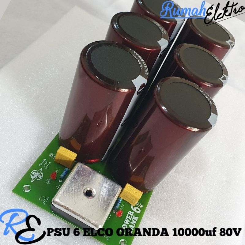 Kit PSU 6 Elco Oranda 10000uf 80V