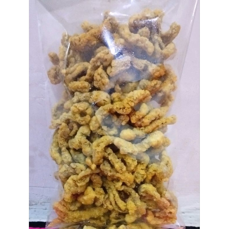 

kripik usus ayam kriting