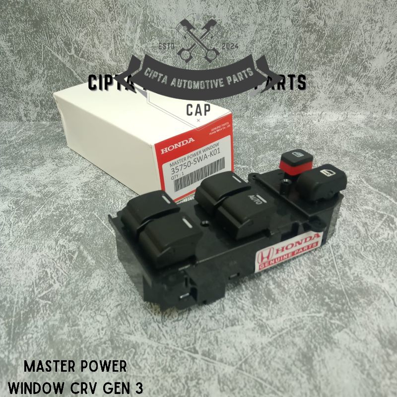 MASTER POWER WINDOW CRV - SAKLAR POWER WINDOW PUSAT HONDA CRV GEN3