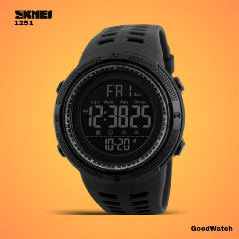 Jam Tangan Pria Digital SKMEI 1251 ORIGINAL Anti Air Jam Tangan Pria Keren