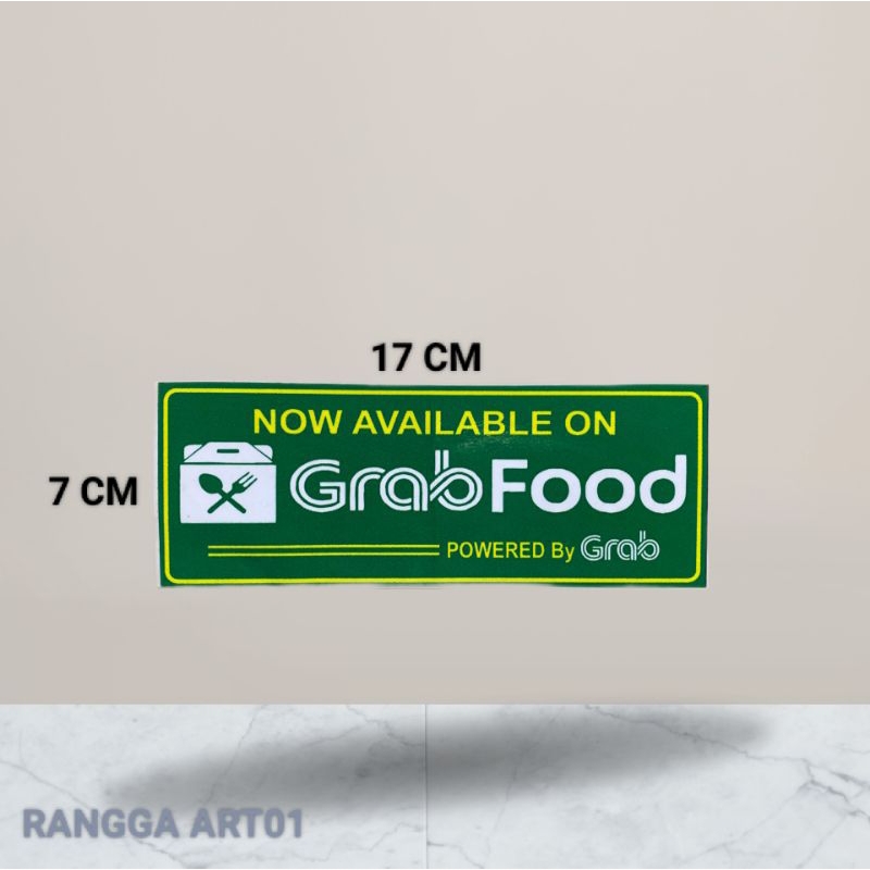 

Stiker Grabfood UK 17 CM × 7 CM