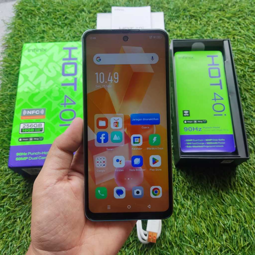 HANDPHONE INFINIX HOT 40i 8/256GB SECOND SEKEN BEKAS MURAH