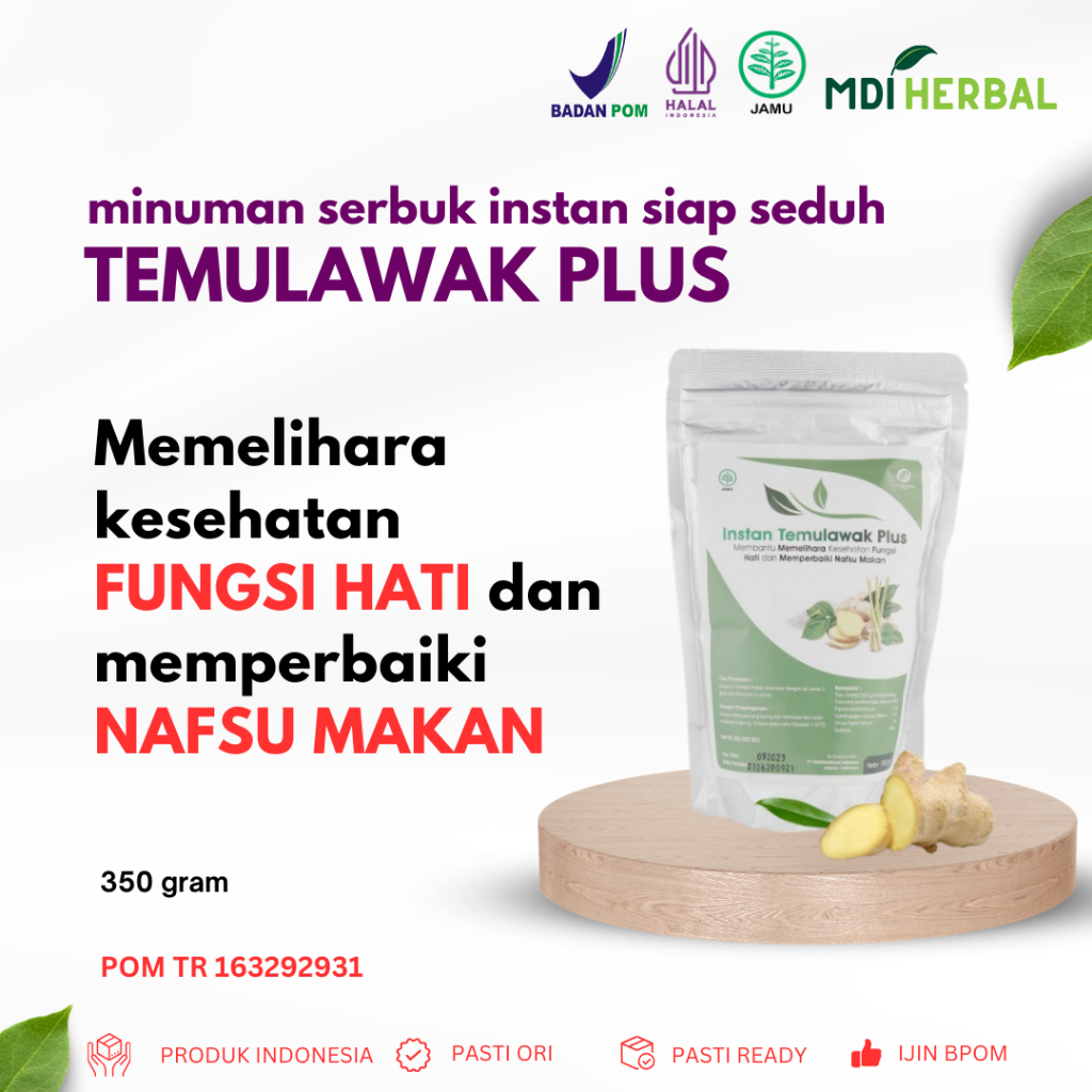 

Instan Temulawak : Herbal / Jamu Untuk Lambung, Maag, Pencernaan