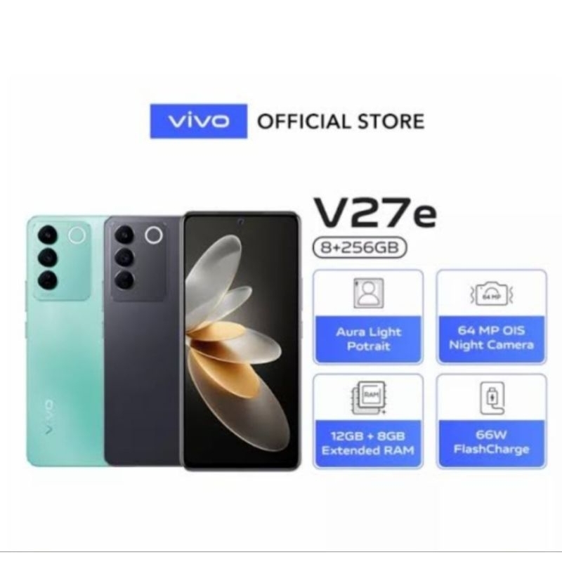HP VIVO V27E 8/256 GB - VIVO V27 E RAM 8GB ROM 256GB GARANSI RESMI