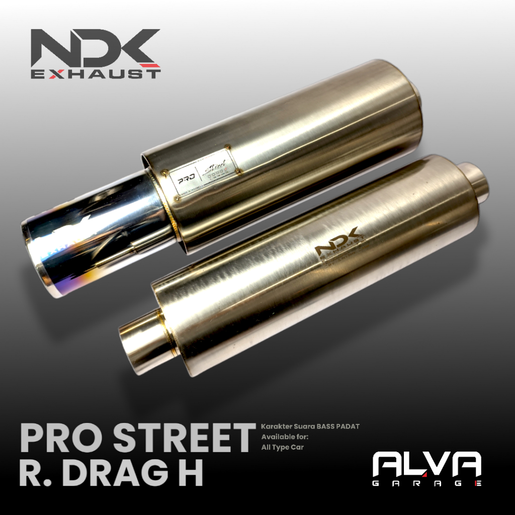 Knalpot Agya 1200cc NDK Exhaust Pro Street Resonator Drag