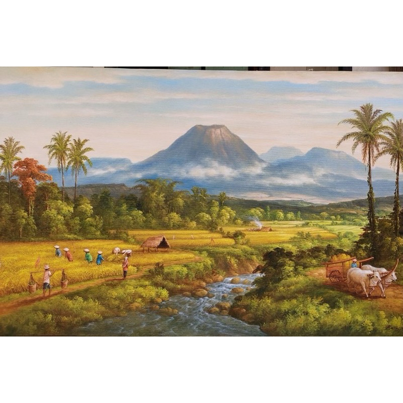 LUKISAN PEMANDANGAN 135x85 CM
