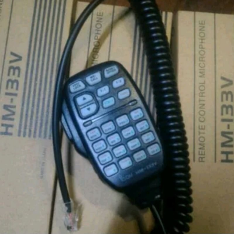 extramic radio rig icom IC 2100 2200h 2300h hm133v hm-133v mic icom ic2200 ic2300 microphone handmic
