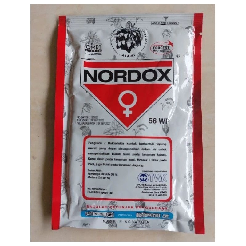 Fungisida NORDOX Bahan aktif Tembaga Oksida 56% Nordox Fungisida dan Bakterisida