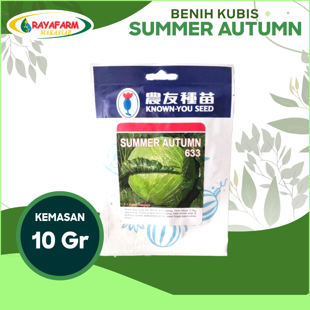 Benih Bibit Kubis Summer Autumn 663 10gr - Known You Seed