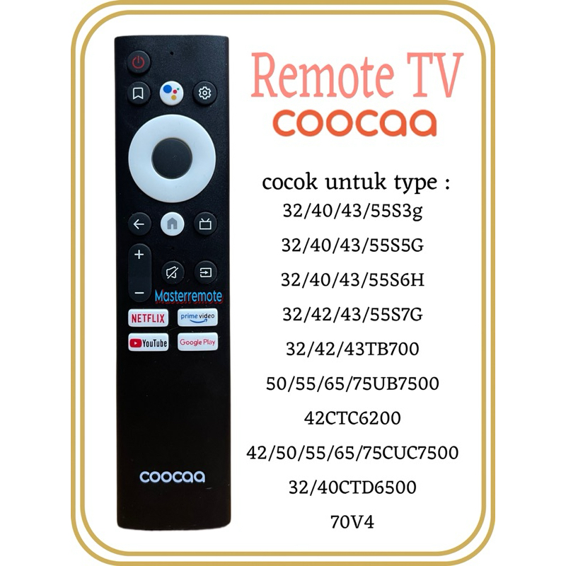 Zekymaulana89 - Remote Tv Coocaa Android Putih 32 43 55 Inch