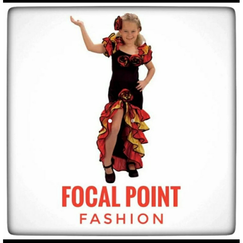 kostum tradisional dress Spanyol anak Spanish united nations costume