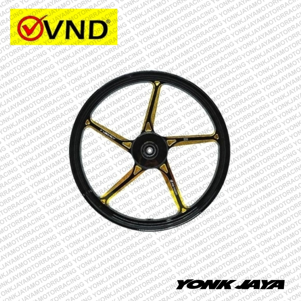 VELK VND AK55 BEAT VARIO 110 SCOOPY SPACY GENIO 140/160-17 BLACK/GOLD 2TONE