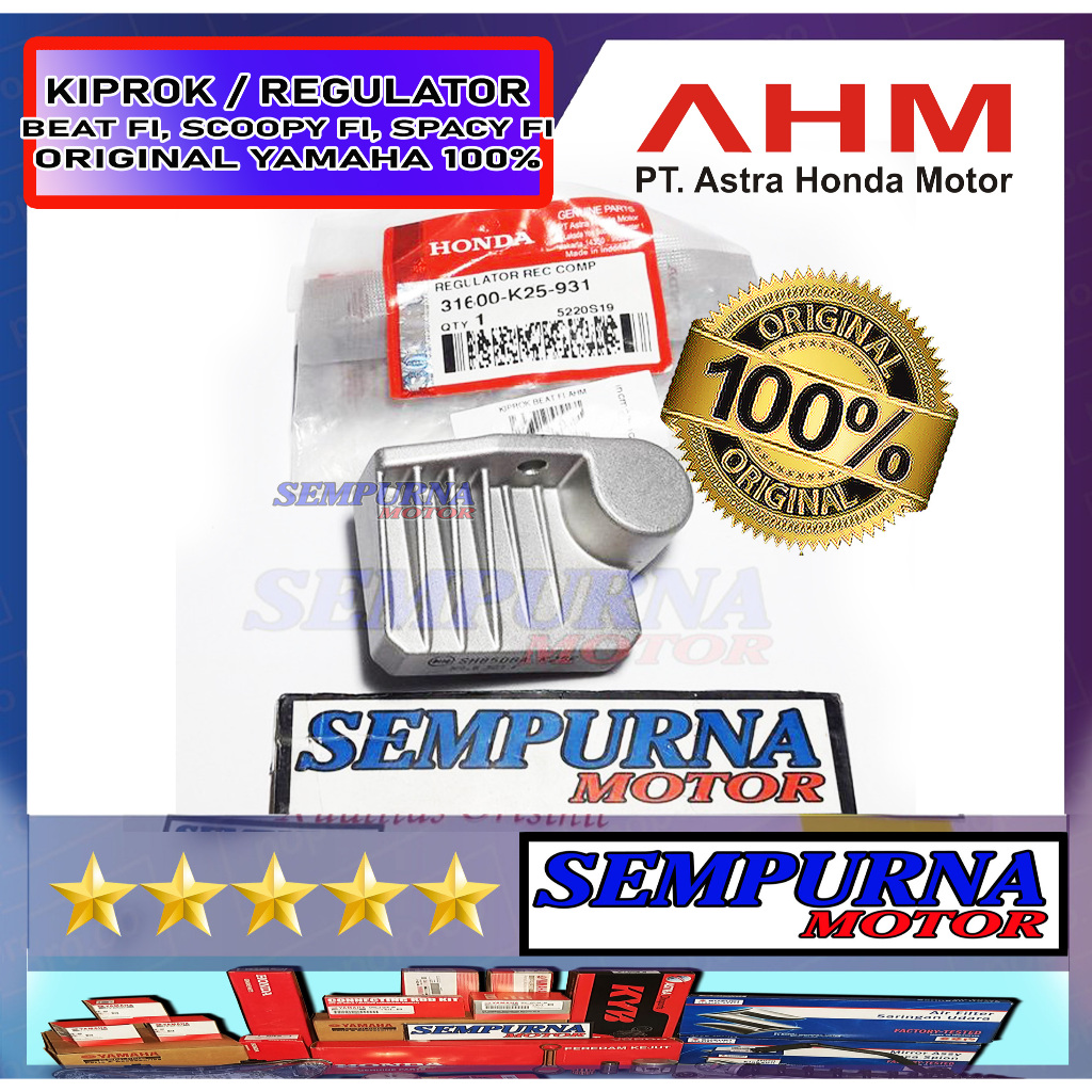 31600-K25-931 Kiprok Regulator Beat Fi Spacy Fi Scoopy Fi  Stater Kasar 100% Original Honda Asli Ori