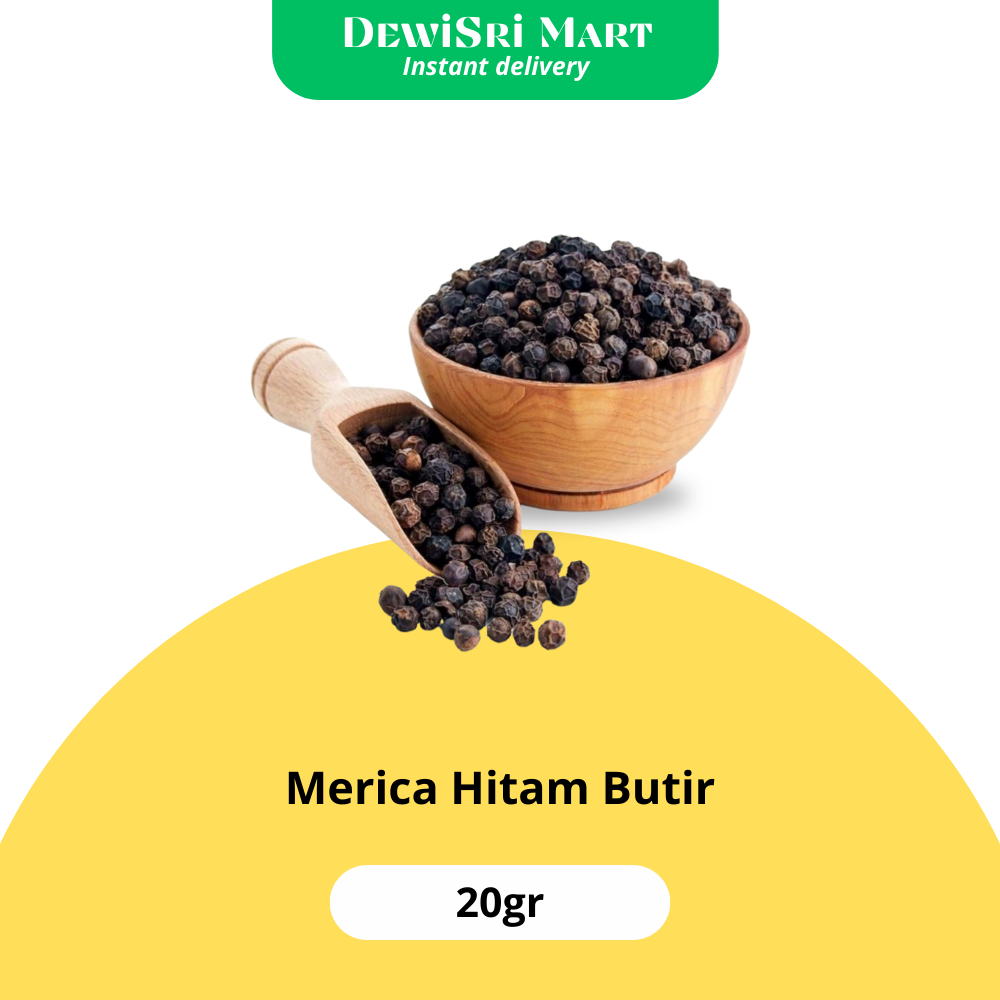 

Merica Hitam Butir 20gr - Dewi Sri Mart