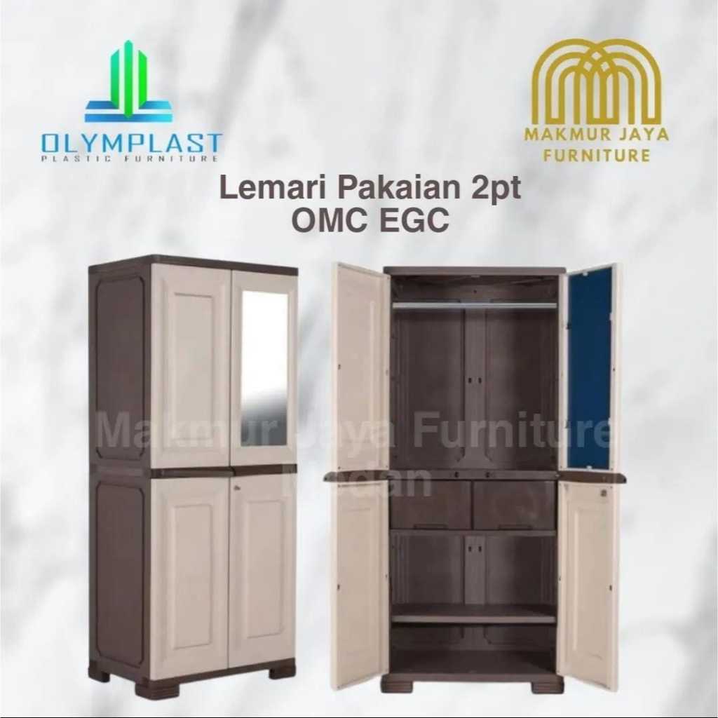 Lemari Pakaian Olymplast 2 Pintu OMC EGC