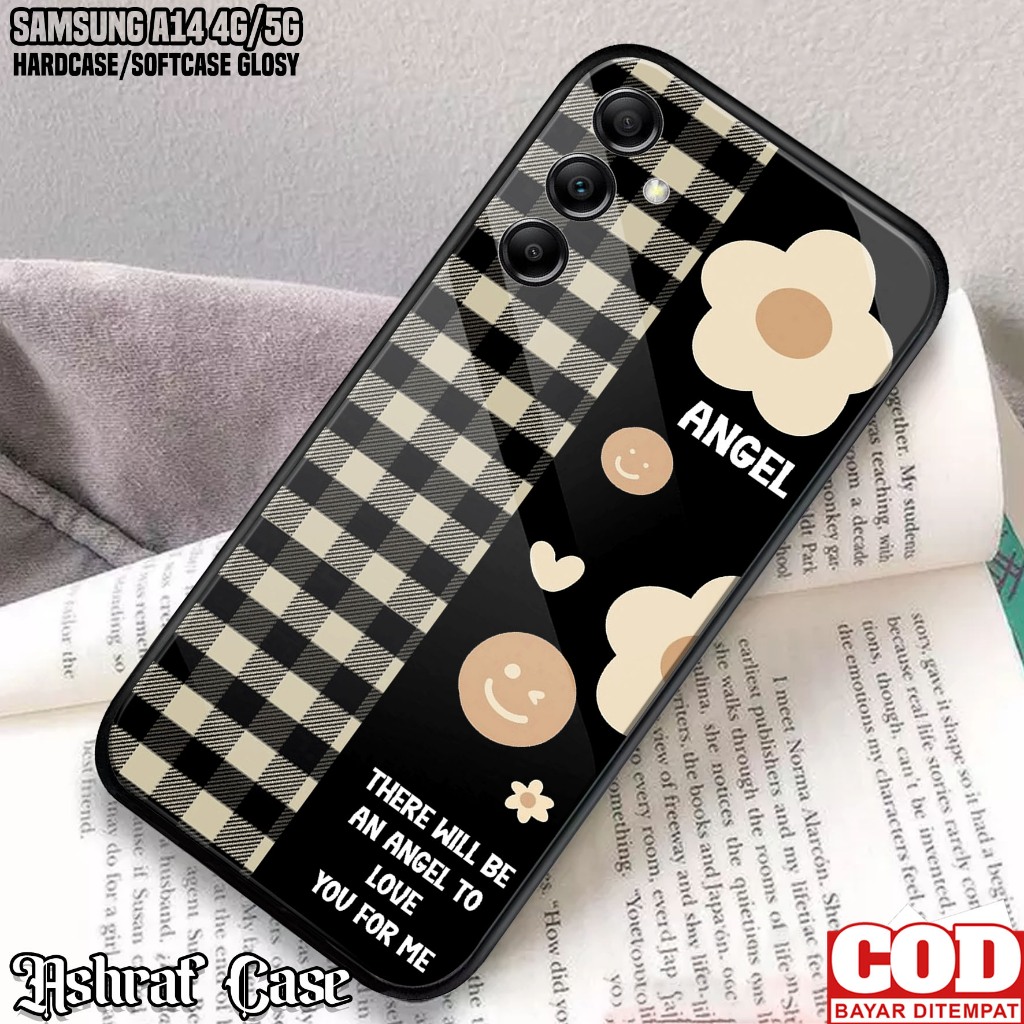 Case Samsung A14 4G 5G - Casing Hp Samsung A14 4G 5G (BUNGA002 ) Silikon Hp Samsung A14 - Kondom hp 