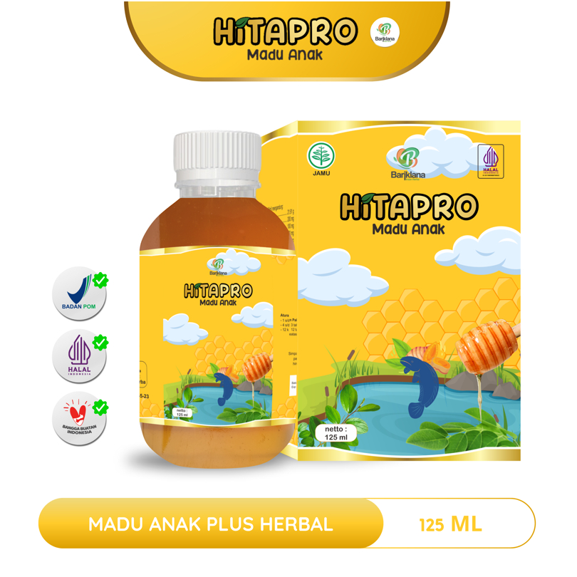 

HITTAPRO Madu Anak Pintar penambah Nafsu Makan dan Mengatasi Demam Pilek Batuk