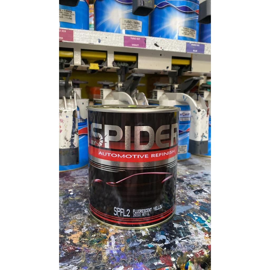 Cat Duco Spider Kuning Stabilo / Fluorescent Yellow 1kg