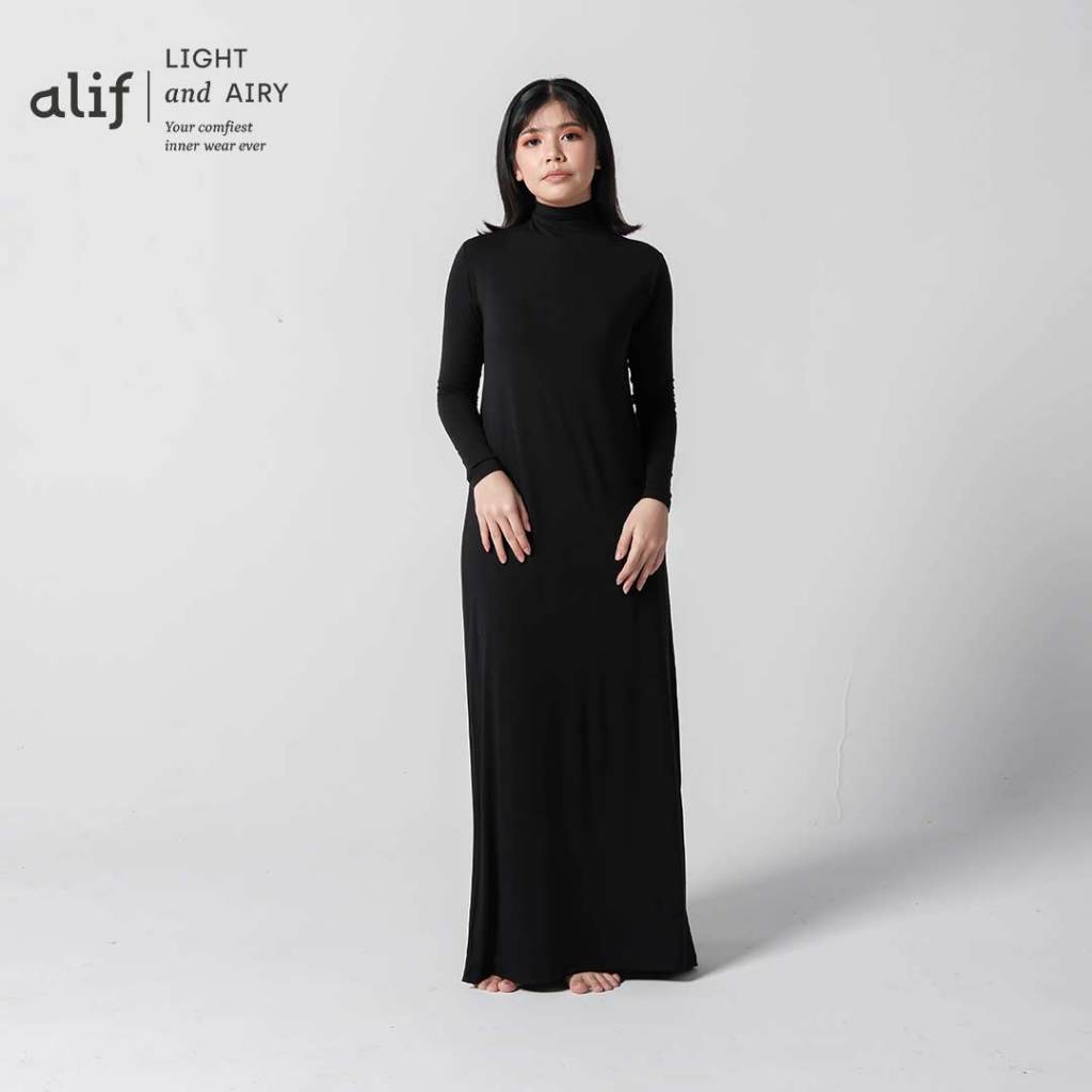 ALIF RAANA INNER DRESS - BLACK