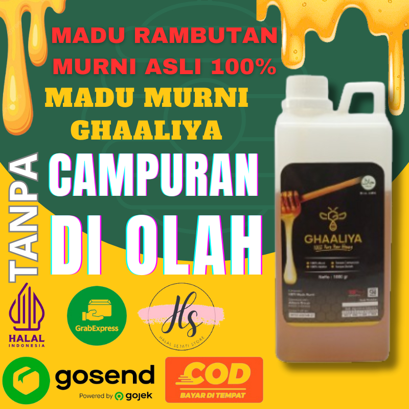 

Madu murni asli 100% madu rambutan asli nektar bunga rambutan original tanpa campuran 1kg raw honey