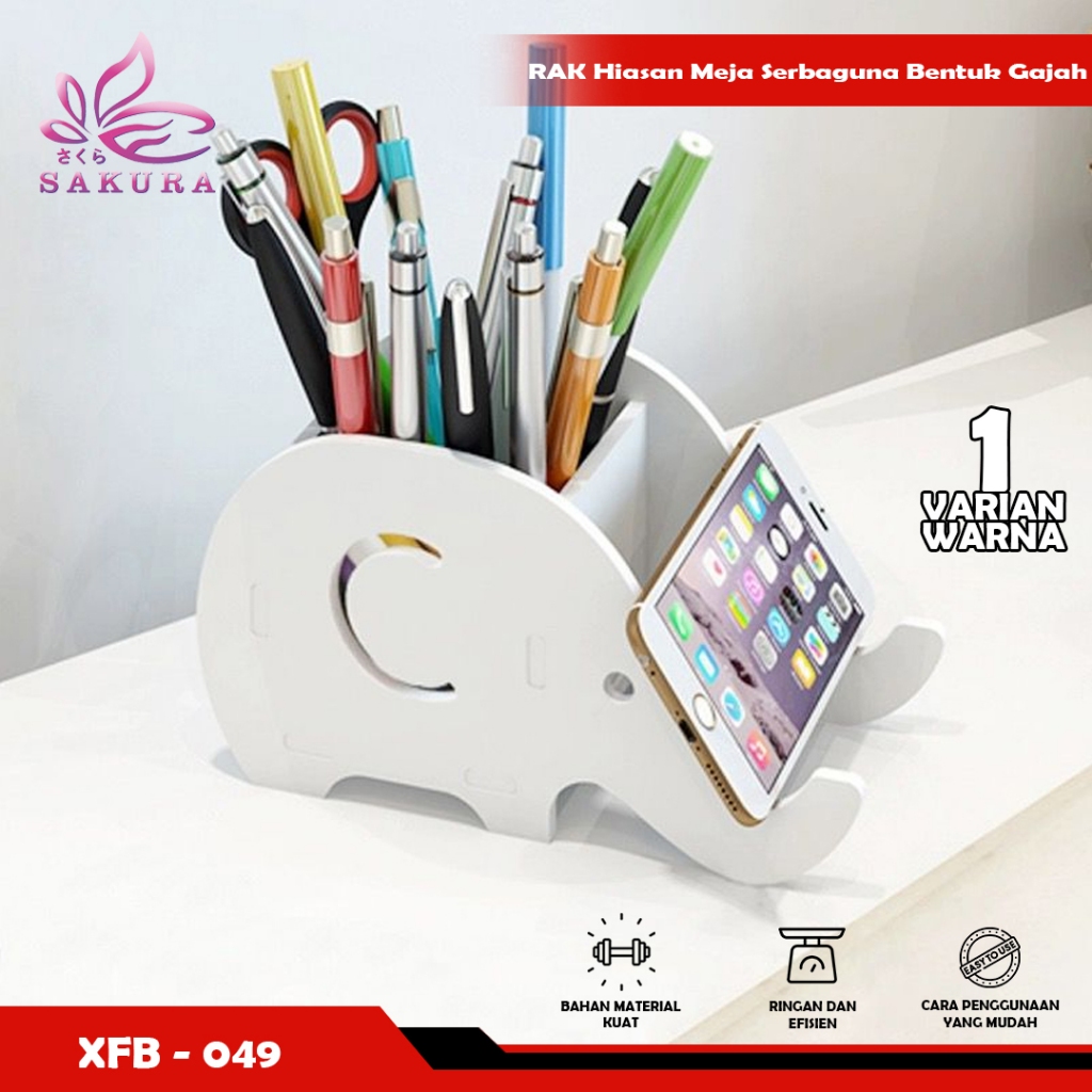 

DIY Bentuk Gajah Tempat Pulpen, Pensil / Tempat Remote, Gunting & Handphone - SOSOYO