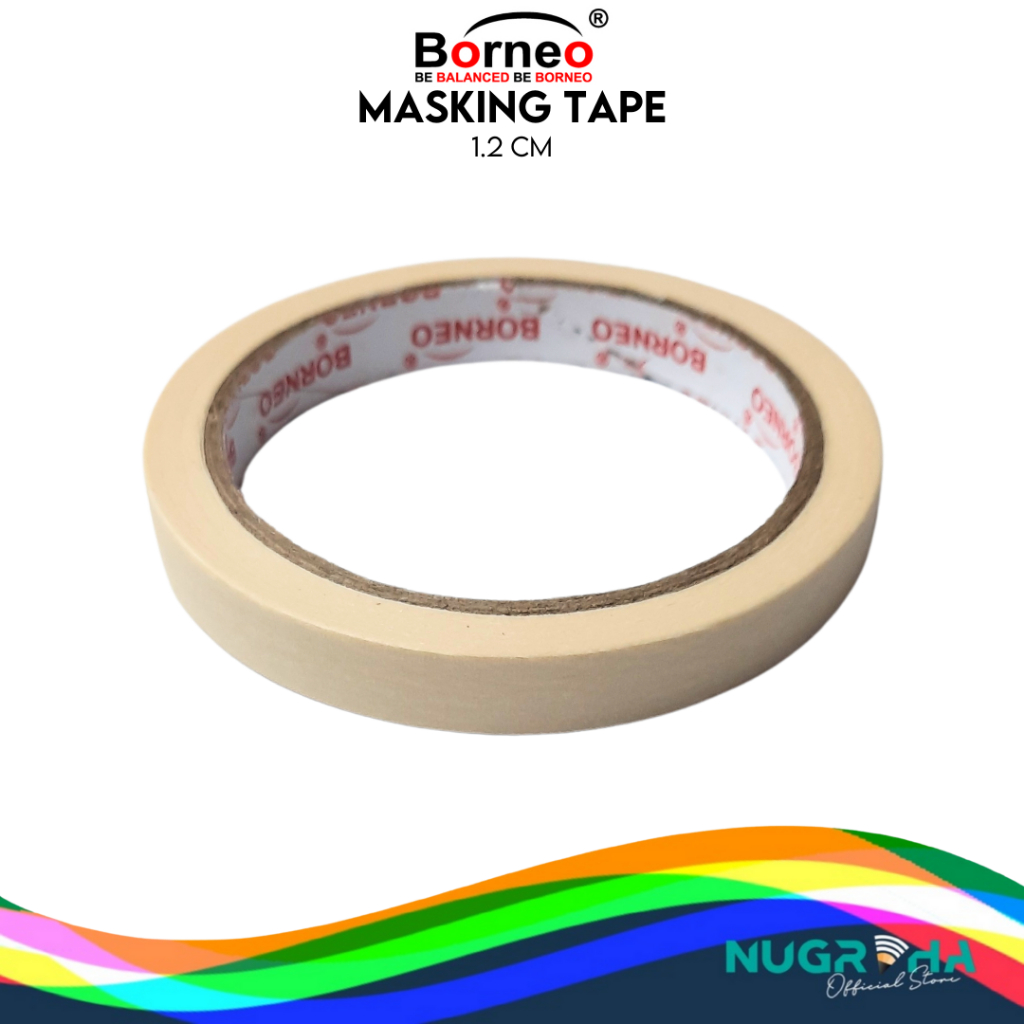 

SOLASI KERTAS / MASKING TAPE PEREKAT KUALITAS BAGUS BORNEO PREMIUM