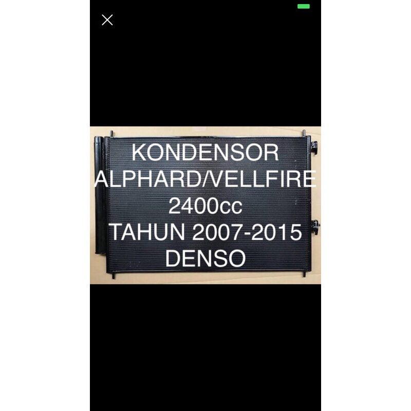Kondensor new alphard denso