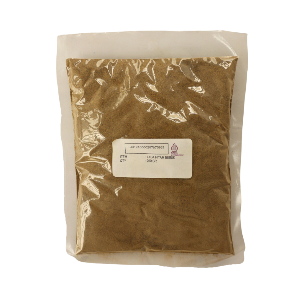 

LADA HITAM BUBUK / BLACK PEPPER POWDER 200 GR